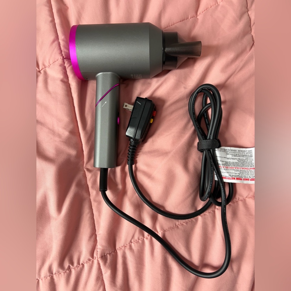Gray and Purple Hair Dryer